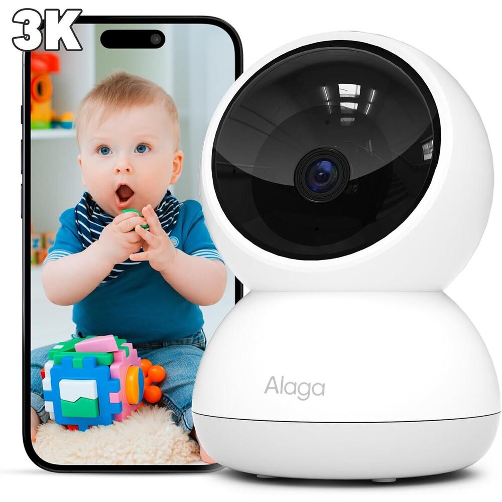🔥Security Camera 5MP 5G & 2.4G WiFi 360° Pan 3K Human Pet Motion Det BNWT🔥